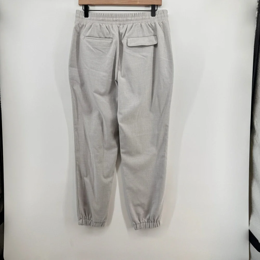 Nine West Womens Gray Elastic Waist Drawstring‎ Jogger Pants Size M